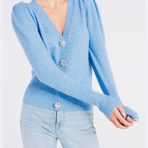Blue cardigan